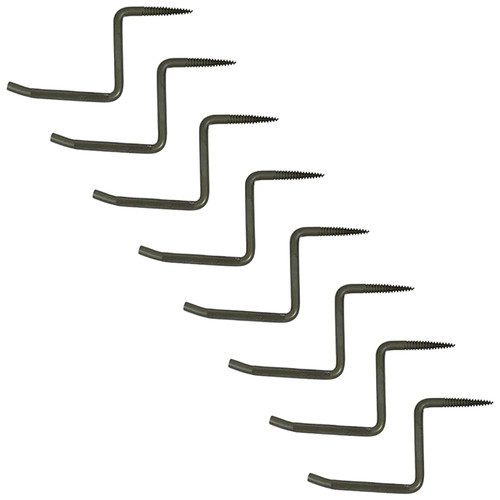 Ameristep Step-Up Tree Steps Black 4 Inch 8 Pack Screw-In