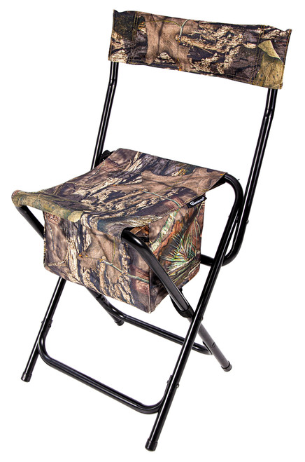 Ameristep High Back Hunting Stool Mossy Oak Break-Up Country Steel Frame