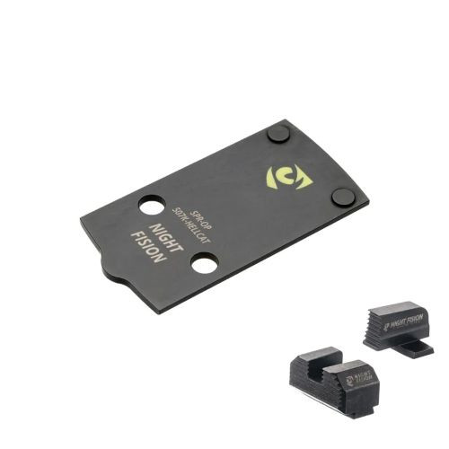 Night Fision Optic Plate and Blank Sight Combo for Holosun 507K - Springfield Hellcat