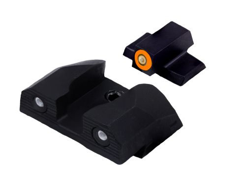 XS R3D 2.0 Orange Tritium Standard Height Sight Set for S&W Bodyguard 2.0