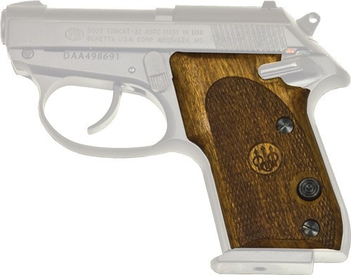 Beretta 3032 Tomcat Checkered Walnut Wood Grip Panels