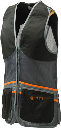 Beretta Full Mesh Shooting Vest XX-Large Black and Grey