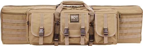 Bulldog 36-Inch Double Tactical Gun Case 3 Large Access Pockets Tan