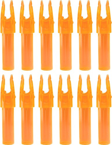 Carbon Express Launchpad Precision Nock Orange .244 ID, 12-Pack