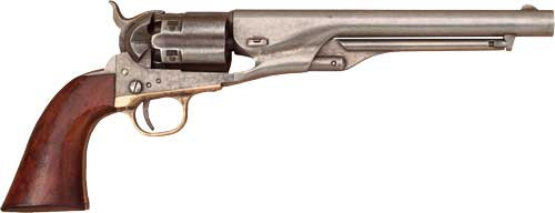 Cimarron 1860 McColloch .44 Cal Black Powder Revolver 8" Fluted Barrel Original Finish Walnut 6 Shot