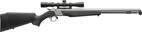 CVA Wolf V2 50 Cal 24" Muzzleloader Package with 3-9x32 Scope - Stainless/Black