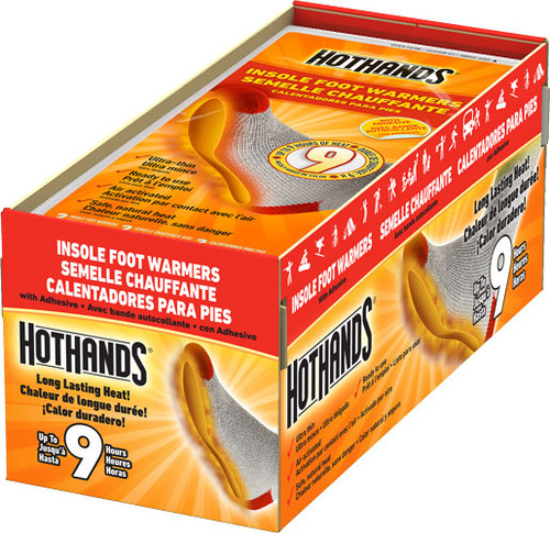 HotHands Insole Foot Warmers 16-Pair Pack 9-Hour Heat with Adhesive