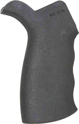 J&E Textured Rubberized AR Pistol Grip with Storage Compartment, Black