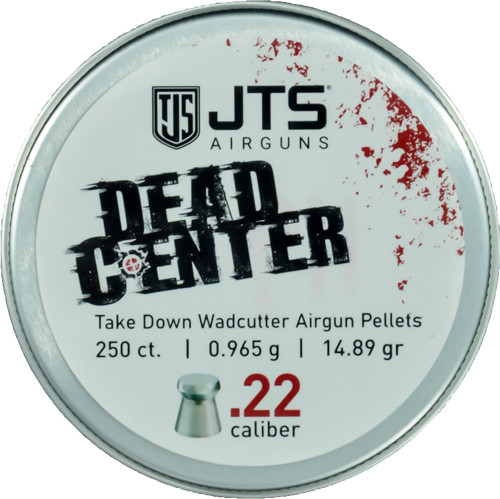 JTS Dead Center Pellets 22 Cal Wadcutter 14.89gr 250 Count