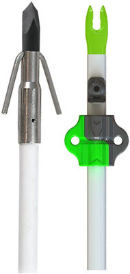 Muzzy Bowfishing Fish Arrow with Gar Point Nock and Bottle Slide