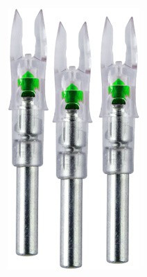 Nockturnal GT-Series Lighted Arrow Nock Green 3-Pack