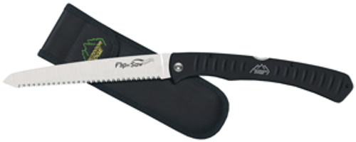 OUTDOOR EDGE FLIP N'SAW 7" S/S BLACK W/NYLON SHEATH