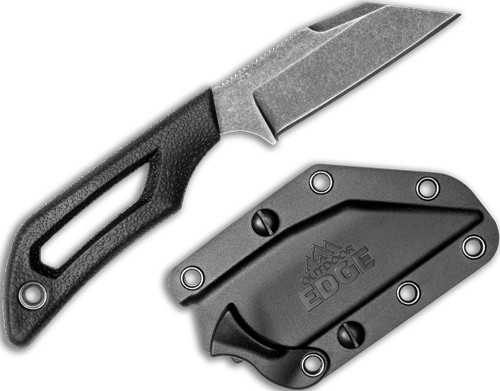 Outdoor Edge Pivot 2.6" Fixed Wharncliffe Black/Stainless with Sheath