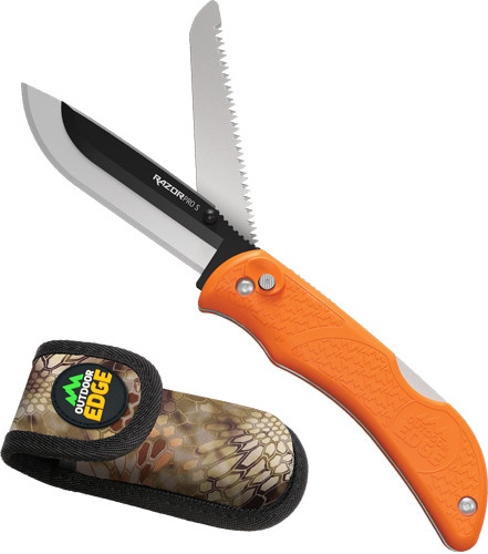 Outdoor Edge Razor-Pro 3.5" Orange Folding Knife