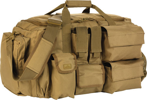 RED ROCK OPERATIONS DUFFLE BAG 7 EXTERNAL UTILITY POUCHES TAN