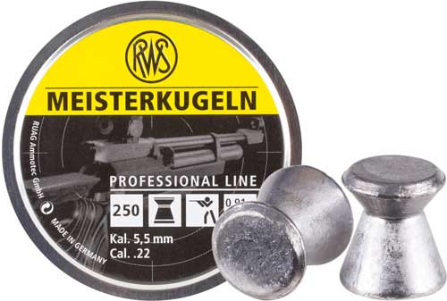 RWS Meisterkugeln .22 Cal Pro-Line Pellets 14 Grain 250-Pack