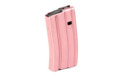 DURAMAG Speed .223 Rem/5.56 NATO/300 Blackout 20-Round AR-15 Magazine, Black AGF Follower, Aluminum, Pink