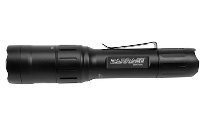 Nightstick USB-568XL BARRAGE Tactical Flashlight, 900 Lumens, Red and Green Flood Lights, Black USB-568XL