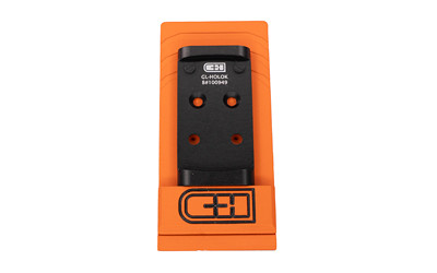 C&H Precision GL-HOLOk V4 Optic Mounting Plate, Converts Glock MOS to Holosun 407K/507K, 6061 Aluminum, Black Anodized