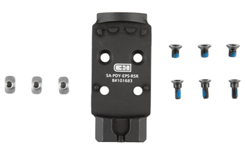 C&H Precision V4, Optic Mounting Plate, For Springfield Prodigy to Holosun EPS/EPS Carry, Matte Finish, Black AOS-EPS-RSR
