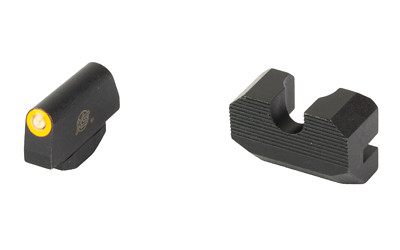 XS Sights Minimalist Night Sights for S&W K-Frame Revolver, Tritium Front with Orange Glow Dot, Serrated Rear SW-M001S-4N