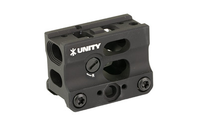 Unity Tactical FAST Micro-SB Red Dot Mount with BUIS, 2.26" Optical Height, CompM5s/CompM5b/Duty RDS, Black FST-MSBB