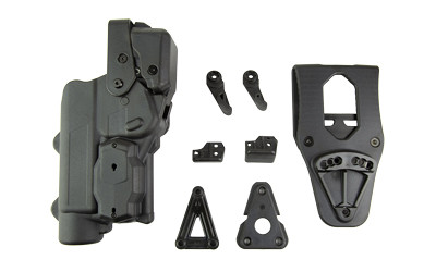 Rapid Force Rapid Force, Level 3 Duty Holster, Fits GLOCK 19 with Large Light (X300/TLR-1), Right Hand, Compatible with AXON Signal Sensor, Black R3-M-0057-BK-RH-LL-AX-C