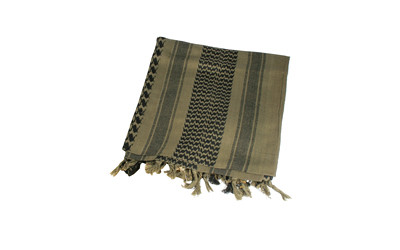 BLACKHAWK Tactical Shemagh Desert Headwear, OD/Black 330005OD