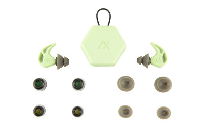 AXIL X20 Earplugs Slate Green with Silicone and Foam Tips X20-GREEN