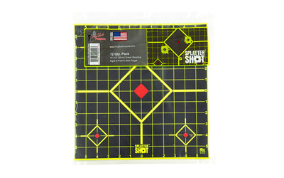 Pro-Shot Splatter Shot 12" Sight-In Adhesive Target 12-Pack Green/Black