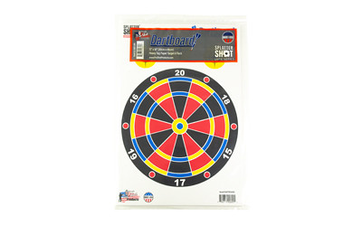 Pro-Shot Splatter Shot Game Series Dart Board Target 12"x18" 8-Pack Multi-Color