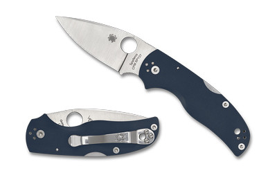 Spyderco Native 5 Folding Knife, 3" Drop Point Blade, CPM SPY27 Steel, Blue G-10 Handle, Lockback C41GPCBL5
