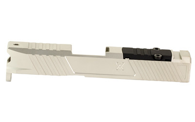 True Precision Duty Slide, Stripped, Fits Glock 43/43X, RMS Optic Cut, Satin Stainless Finish, Silver TP-G43DS-SS-RMS