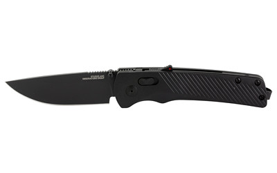 SOG Flash AT Assisted Opening Folding Knife, 3.45" Straight Back Blade, Black GRN Handle, D2 Steel, Titanium Nitride Finish