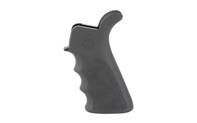 Hogue Overmolded Beavertail Pistol Grip with Finger Grooves for AR-15 Rifles, Cobblestone Texture, Slate Gray