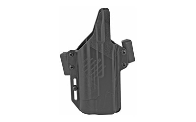 Raven Concealment Systems Perun LC OWB Holster, Gen5 Glock 17/19 with TLR-1 HL, Ambidextrous, Black, 1.5" Belt Loops