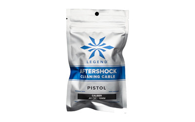 Legend Outdoor Gear Aftershock Bore Cleaning Cable for 10MM/40 Caliber Pistols, Green and Black AS-CC-40