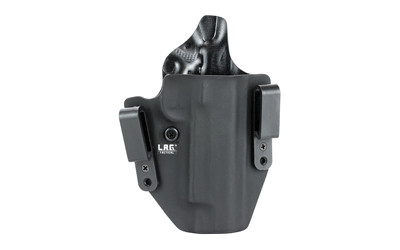 L.A.G. Tactical Defender Series OWB/IWB Kydex Holster for 1911 w/ Rail 5" Barrel, Right Hand, Black