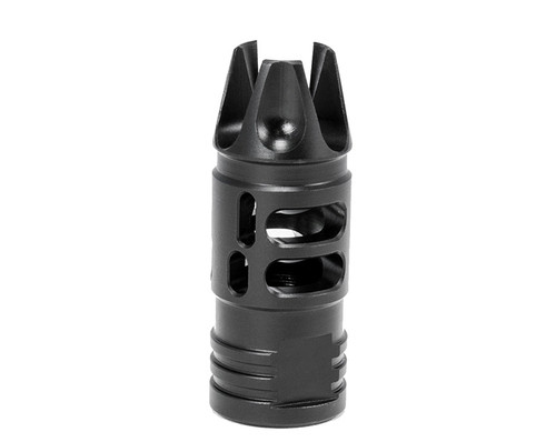 Mission First Tactical 3 Prong Ported Muzzle Brake for AR-15, 223 Rem/556 NATO, Crush Washer Included, Black Nitride
