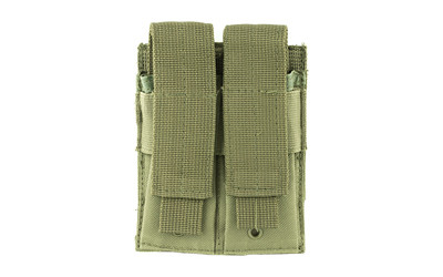 NcSTAR Double Pistol Magazine Pouch, Green Nylon, MOLLE Straps, Fits Two Double Stack Pistol Mags CVP2P2931G