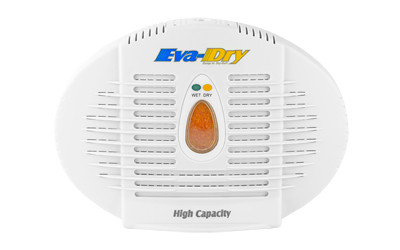 Eva-Dry E-500 Mini Dehumidifier, 500 Cubic Inches, Rechargeable, Non-Toxic Desiccant, White