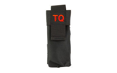 NcSTAR MOLLE Tourniquet Pouch with Elastic Flap, Black, Fits Most Tourniquets CVTQ3020B