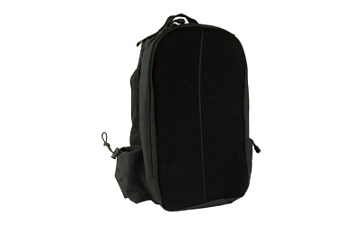NcSTAR Patch Backpack, 18"x14"x3" Main Compartment with Hydration Compartment, Black, Large Secondary Compartment, Small Side Zip Pocket, Small Draw Cord Side Pouch, 17"x11" Soft Loop Surface for Hook Backed Patches CBPB3052B