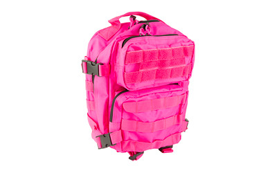 NcSTAR VISM Every Day Pack, Pink, 396 Cu In Main Compartment, MOLLE Webbing, Hook & Loop Section CVEDP3056P