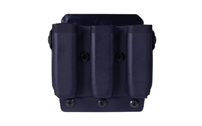 High Speed Gear Uniform Line Triple Mag Pouch, Size 1, Black, MOLLE/Belt, Kydex, Universal Clip 42P103BK