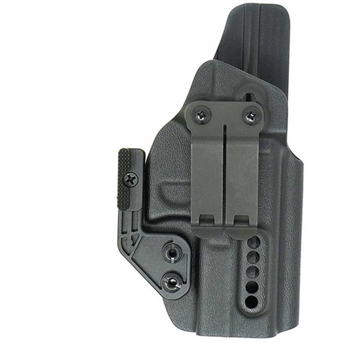 GBRS Group x Priority 1 IWB Holster for Glock 17/19, Right Hand, Adjustable Retention, Black GEAR-HOLS-IWB-GLK17-19-R