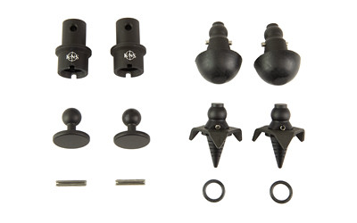 KNS Precision, Inc. Snapfoot, Quick Change Modular Bipod Kit, Fits Magpul Bipods, Matte Finish, Black Snapfoot-Magpul Kit