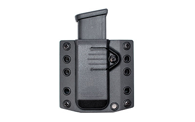 Bravo Concealment Single Magazine Pouch, 1.5" Belt Loops, Small, Fits Glock 43 and M&P Shield Mags, Ambidextrous, Black