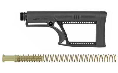 Luth-AR MBA-2 Fixed Rifle Stock Kit with A2 Buffer Tube and Spring for AR-10, Black