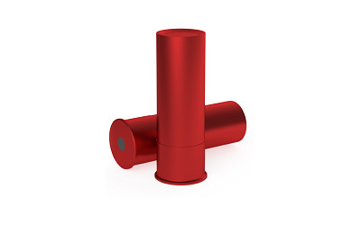 Birchwood Casey DURACAP Training Rounds, 12 Gauge, CNC Aluminum, Anodized Red, 4-Pack BC-DCTR-12GA